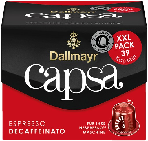 CAPSA Decaffeinato piros XXL  (LRE: 1db, 1KARTON=3db)