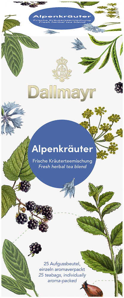 Dallmayr Alpenkrauter filteres tea (1KARTON=10db)