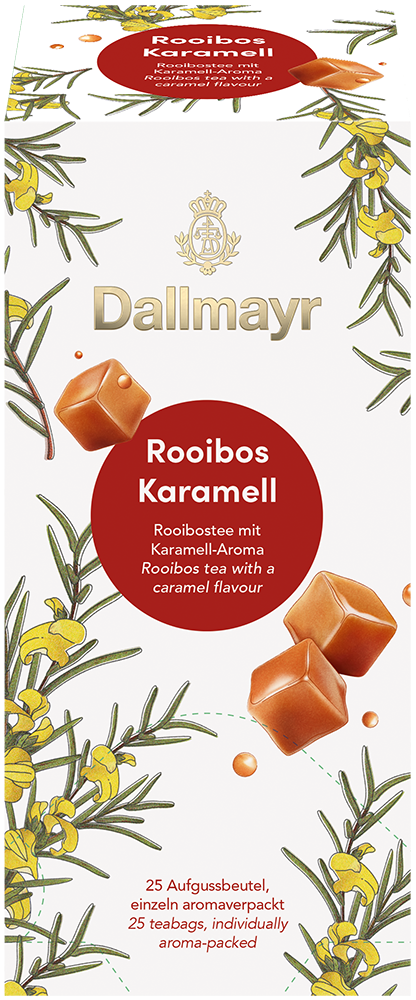 Dallmayr Rooibus Karamell filteres tea (1KARTON=8 vagy 10db)