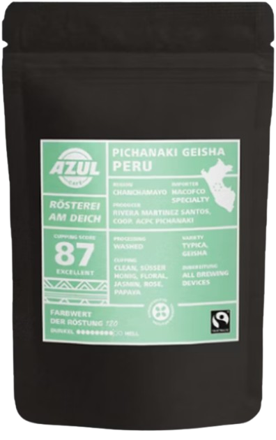 AZUL Peru Pichanki Geisha 250 gr (LRE:1db, 1KARTON=4 db  )